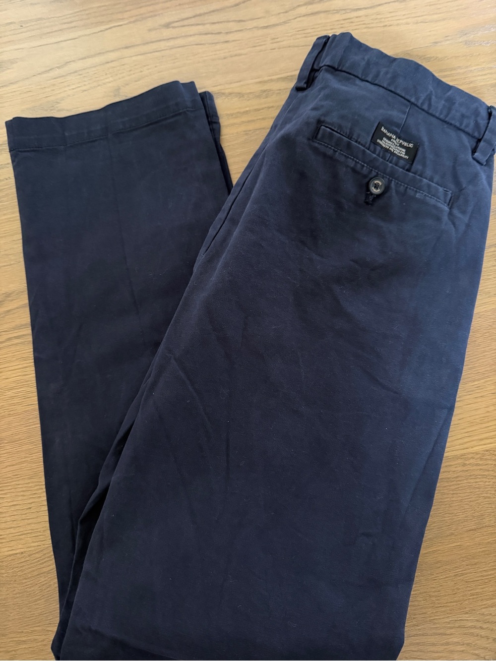 Banana Republic Men's Dark Navy Chino Pants